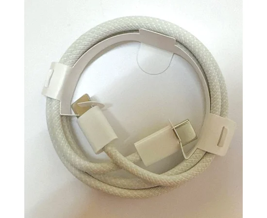 Дата кабель для Apple iPhone USB-C to USB-C FineWoven (AAA grade) (1m) (box) Білий
