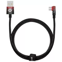 Дата кабель Baseus MVP 2 Elbow-shaped USB to Type-C 100W (1m) (CAVP000420) Black / Red