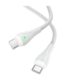 Дата кабель Borofone BX100 Advantage 60W Type-C to Type-C Gray