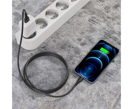 Дата кабель Borofone BX51 Triumph USB to Lightning (1m) Чорний