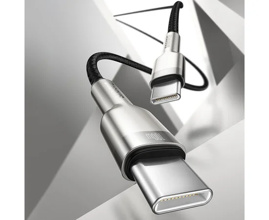 Дата кабель Baseus Cafule Series Metal Type-C to Type-C 100W (1m) Черный