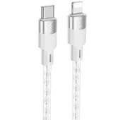 Дата кабель Hoco X99 Crystal Junction PD 27W Type-C to Lightning (1.0m) Gray