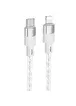 Дата кабель Hoco X99 Crystal Junction PD 27W Type-C to Lightning (1.0m) Gray