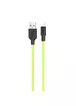 Дата кабель Hoco X21 Plus Fluorescent Silicone Lightning Cable (1m) Зеленый
