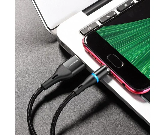 Дата кабель Borofone BU16 Skill magnetic USB to MicroUSB (1.2m) Чорний