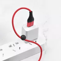 Дата кабель Hoco X38 Cool Lightning (1m) Красный