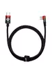 Дата кабель Baseus MVP 2 Elbow-shaped Type-C to Type-C 100W (1m) (CAVP000620) Black / Red