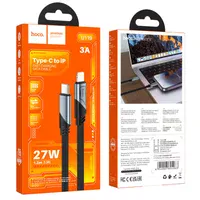 Дата кабель Hoco U119 Machine charging data Type-C to Lightning 27W (1.2m) Black