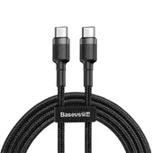 Дата кабель Baseus Cafule Type-C to Type-C Cable PD 2.0 60W (2m) (CATKLF-H) Черный / Серый