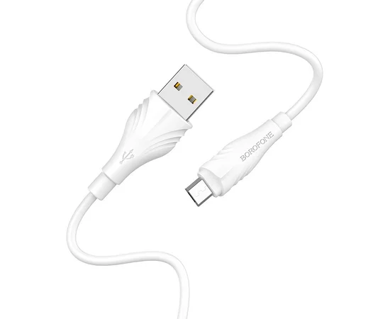 Дата кабель Borofone BX18 Optimal USB to MicroUSB (2m) Білий
