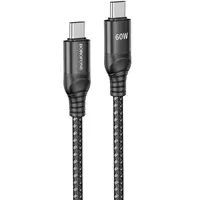 Дата кабель Borofone BX56 60W Type-C to Type-C (1.5m) Black