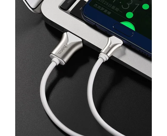 Дата кабель Hoco U67 "Soft Silicone" Type-C (1.2m) Белый