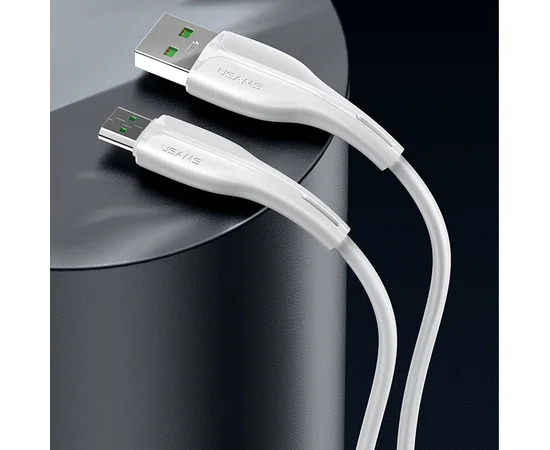 Дата кабель Usams US-SJ375 U38 Micro 4A Fast Charging & Data Cable 1m Білий