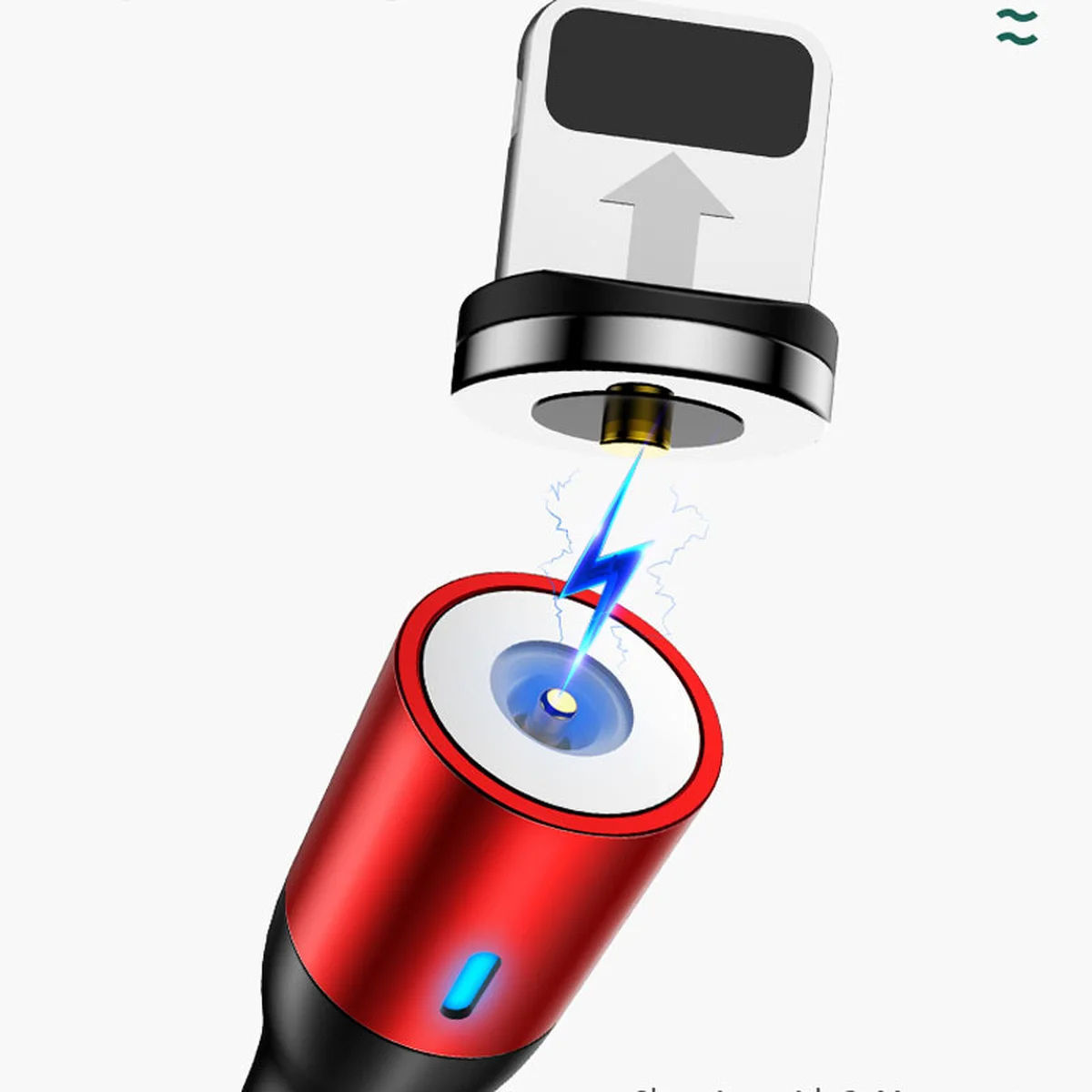 Дата кабель USAMS US-SJ336 U29 Magnetic USB to Lightning (2m) Червоний