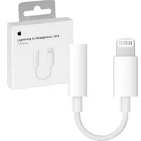 Адаптер для Apple Lightning для 3.5mm Headphone Jack (ААА) (box, no logo) Білий