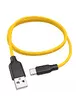 Дата кабель Hoco X21 Plus Silicone Type-C Cable (2m) Black / Orange