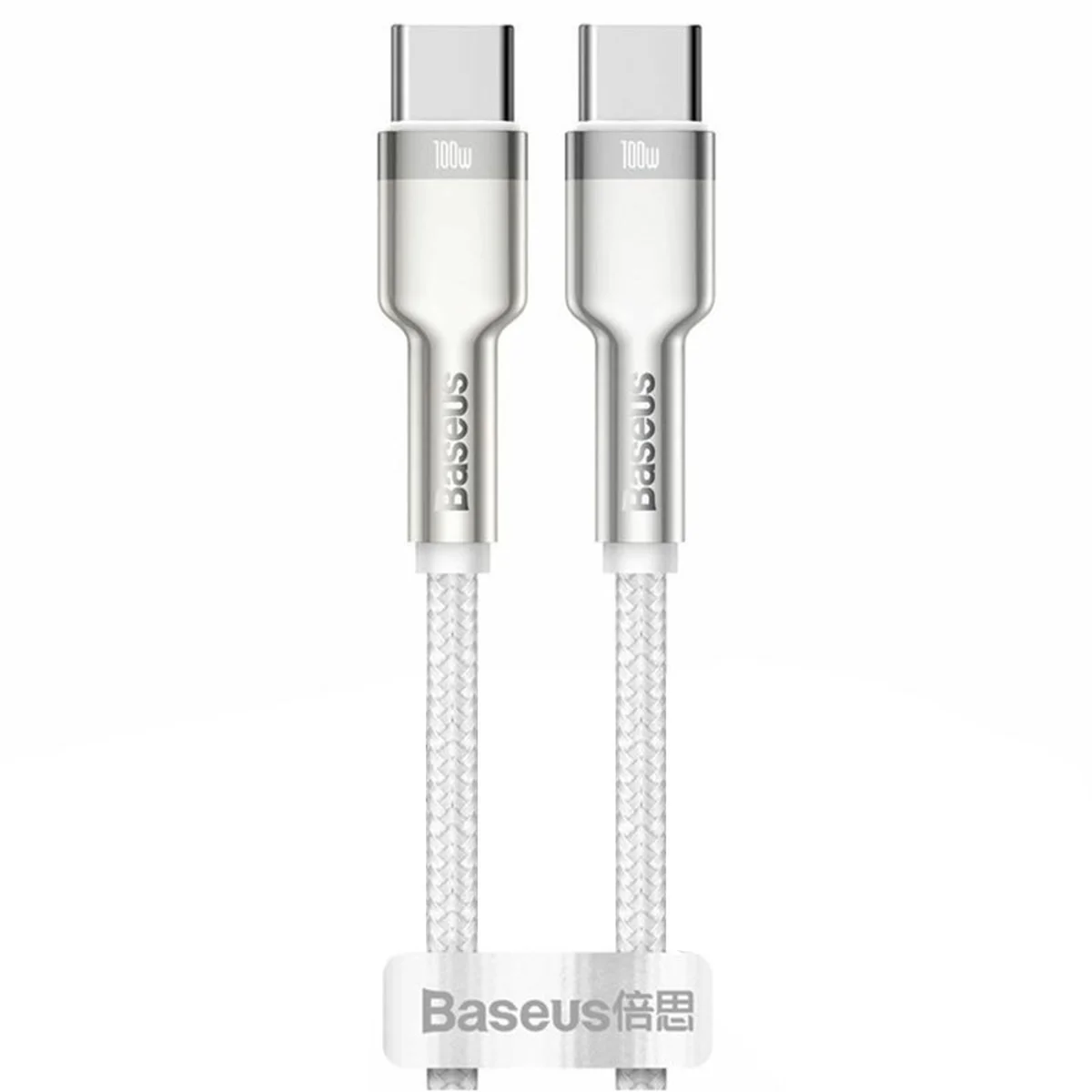 Дата кабель Baseus Cafule Series Metal Type-C to Type-C 100W (2m) Белый