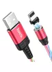 Дата кабель Hoco U90 "Ingenious streamer" Lightning (1m) Красный