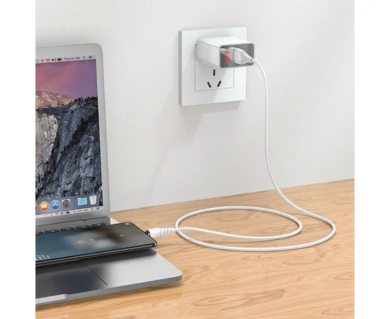 Дата кабель Hoco X63 "Racer" USB to MicroUSB (1m) Білий