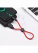 Дата кабель Hoco X21 Plus Silicone Type-C Cable (0.25m) Black / Red