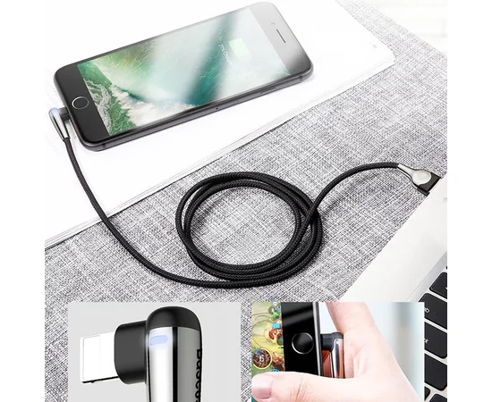 Дата кабель Baseus Sharp-Bird Mobile Game Lightning Cable 2.4A (1m) Черный
