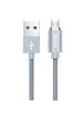 Дата кабель Hoco Magnetic U40А плетеный USB to MicroUSB (1m) Серый