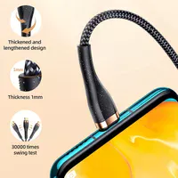 Дата кабель Usams US-SJ488 U64 Aluminum Alloy USB to Type-C 1.2m Черный