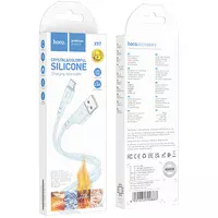 Дата кабель Hoco X97 Crystal color USB to Type-C (1m) Light blue