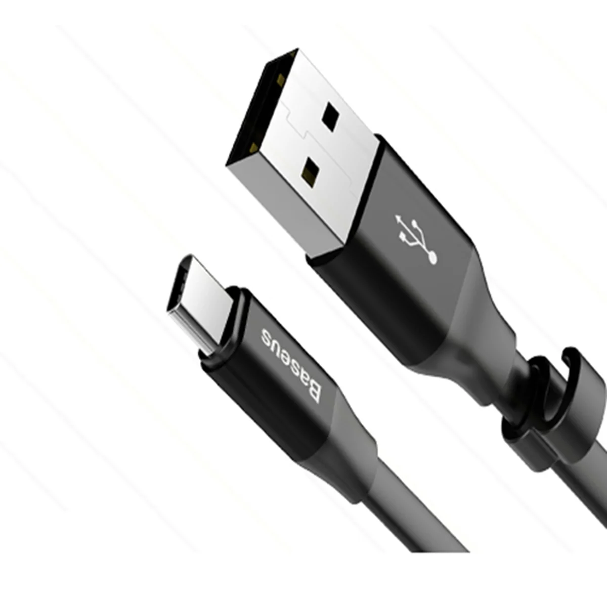 Дата кабель Baseus Nimble Portable USB to Type-C 3A (23см) (CATMBJ) Черный