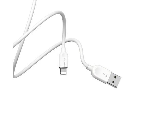 Дата кабель Borofone BX14 USB to Lightning (3m) Белый