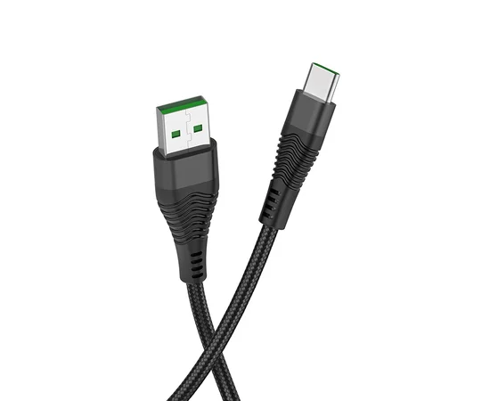 Дата кабель Hoco U53 Flash Type-C Cable (5A) (1.2m) black
