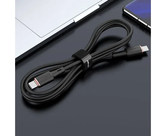 Дата кабель Acefast C2-03 USB-C to USB-C zinc alloy silicone (1m) Black