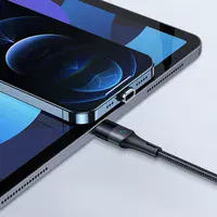 Дата кабель Usams US-SJ495 U66 Magnetic Type-C to Lightning 20W + Type-C 60W (1.2m) Черный