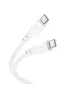 Дата кабель Hoco X97 Crystal color Type-C to Type-C 60W (1m) White