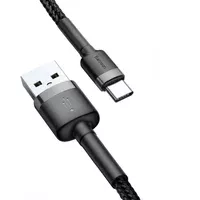 Дата кабель Baseus Cafule Type-C Cable 2A (2m) Черный / Серый