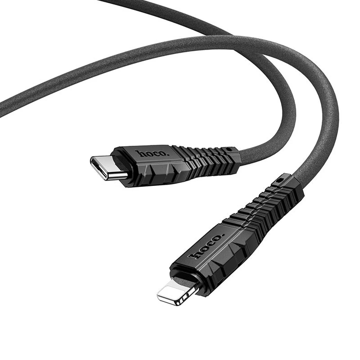 Дата кабель Hoco X67 "Nano" USB to Lightning (1m) Черный