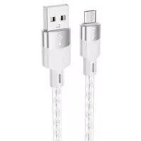 Дата кабель Hoco X99 Crystal Junction USB to MicroUSB (1.2m) Gray