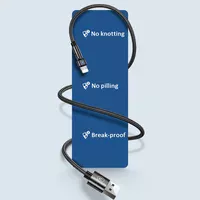 Дата кабель USAMS US-SJ476 U60 Rotatable USB to Lightning (1m) Чорний