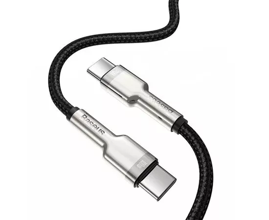 Дата кабель Baseus Cafule Series Metal Type-C to Type-C 100W (1m) Черный