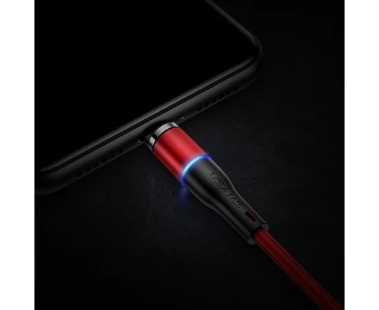 Дата кабель USAMS US-SJ353 U32 Magnetic USB to Type-C (1m) (2.4A) Чорний