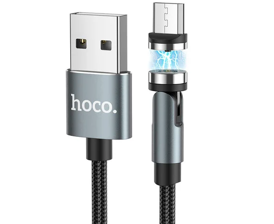 Дата кабель Hoco U94 "Universal magnetic" MicroUSB (1.2 m) Черный