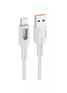 Дата кабель Hoco U120 Transparent explore Intelligent Power-off USB to Type-C 5A (1.2m) Gray