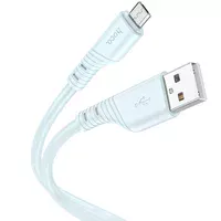 Дата кабель Hoco X97 Crystal color USB to MicroUSB (1m) Light blue