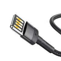 Дата кабель Baseus Cafule Lightning Cable Special Edition 2.4A (1m) (CALKLF) Серый