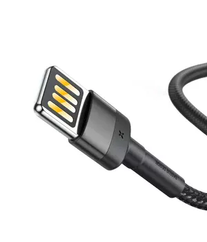 Дата кабель Baseus Cafule Lightning Cable Special Edition 2.4A (1m) (CALKLF) Сірий