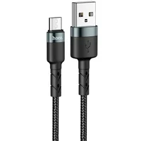 Дата кабель Hoco DU46 Charging USB to MicroUSB (1m) Черный