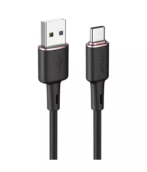 Дата кабель Acefast C2-04 USB-A to USB-C zinc alloy silicone (1m) Black