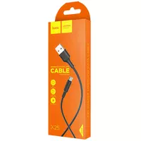Дата кабель Hoco X25 Soarer MicroUSB (1m) Чорний