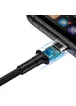 Дата кабель Baseus Cafule QC Double-Sided Blind Interpolation USB to Type-C 40W (1m) (CATKLF-PG) Black