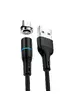 Дата кабель USAMS US-SJ354 U32 Magnetic USB to MicroUSB (1m) (2.4A) Черный